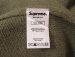 Supreme シュプリーム Stone Washed Sweater Olive ストーン ウォッシュ セーター オリーブ ウール サイズS メンズ (TP-761)