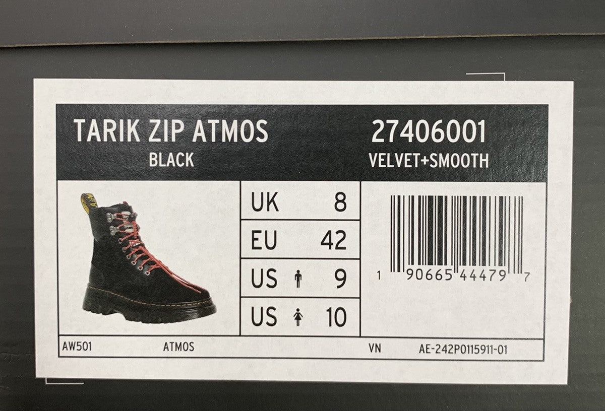 ドクターマーチン Dr.Martens ATMOS アトモス コラボ TARIK ZIP ブーツ