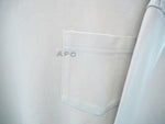 アー・ペー・セー A.P.C. APC アーペーセー SWEAT ROMAN with pocket emb ポケット 長袖カットソー ロングスリーブ トップス 日本製 スウェット ワンポイント ベージュ Mサイズ 101MT-471