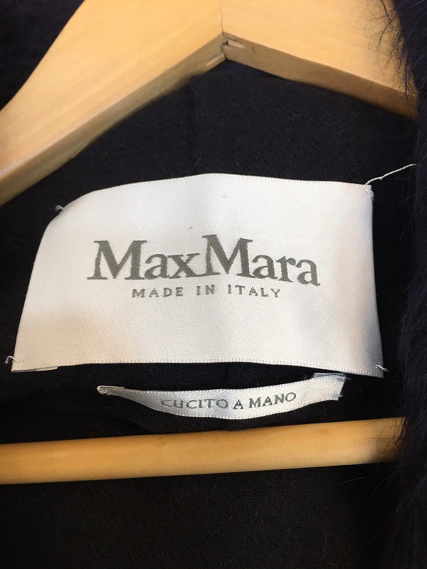 マックスマーラ Max Mara ウール コート 無地 ネイビー 　サイズ40　タグ付き