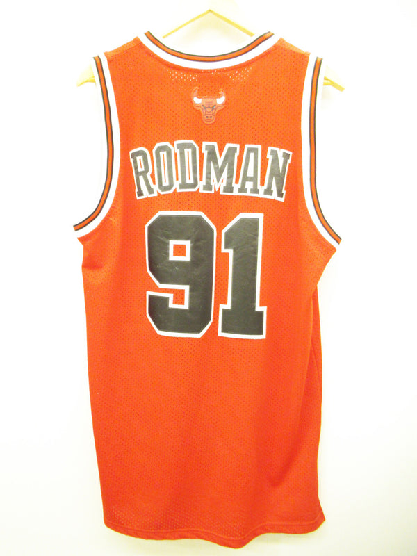adidas アディダス NBA CHICAGO BULLS シカゴ ブルズ Dennis Rodman デニス ロッドマン ユニフォーム タンクトップ レッド サイズM (TP-830)