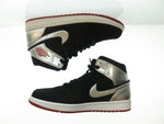 ジョーダン JORDAN NIKE AIR JORDAN 1 MID JOHNNY KILROY ナイキ エアジョーダン1 ミッド BLACK/GYM RED-METALLIC SILVER-WHITE 靴 シューズ 黒 シルバー 銀  554724-057 メンズ靴 スニーカー ブラック 27cm 101-shoes69