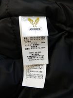 アビレックス AVIREX アヴィレックス ブルゾン ジャケット Jacket フード付き 中綿 ミリタリージャケット タグ付き  6102231 ジャケット ロゴ ブラック Lサイズ 101MT-75