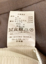 ワコマリア WACKO MARIA DORMEUIL GUILTY PARTIES ドーメル スラックス ボトム ブラウン系 日本製 Made in JAPAN ボトムスその他 無地 ブラウン Sサイズ 101MB-245
