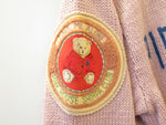 PINKHOUSE ピンクハウス Vネック カーディガン クマ ワッペン 刺繍 ウール ピンク レディース PO133KAL26 TP-567