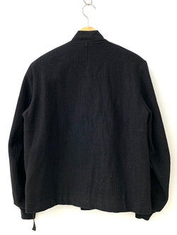 ミスタースミス Mr Smith PARIS ウールジャケット ブルゾン ジップアップ Made in FRANCE ジャケット 無地 ブラック 201MT-858