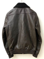 ヌーディージーンズ NUDIE JEANS Tjalle Leather Pile JKT SE55628927701 ジャケット 無地 ブラウン Sサイズ 201MT-2053