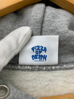 ピサ オブ デス PIZZA OF DEATH プルオーバー フーディー パーカー  パーカ ロゴ グレー Mサイズ 201MT-1047