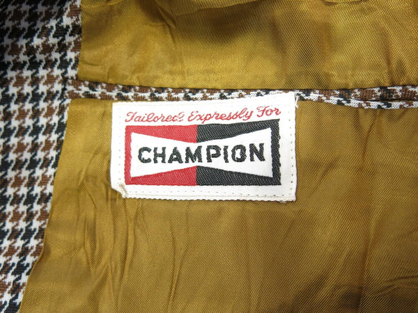 チャンピオンプラグ CHAMPION PLUG CHAMPION PLUG  DRY CLEAN ONLY ジャケット チェック  ジャケット グレンチェック ブラウン 101MT-191