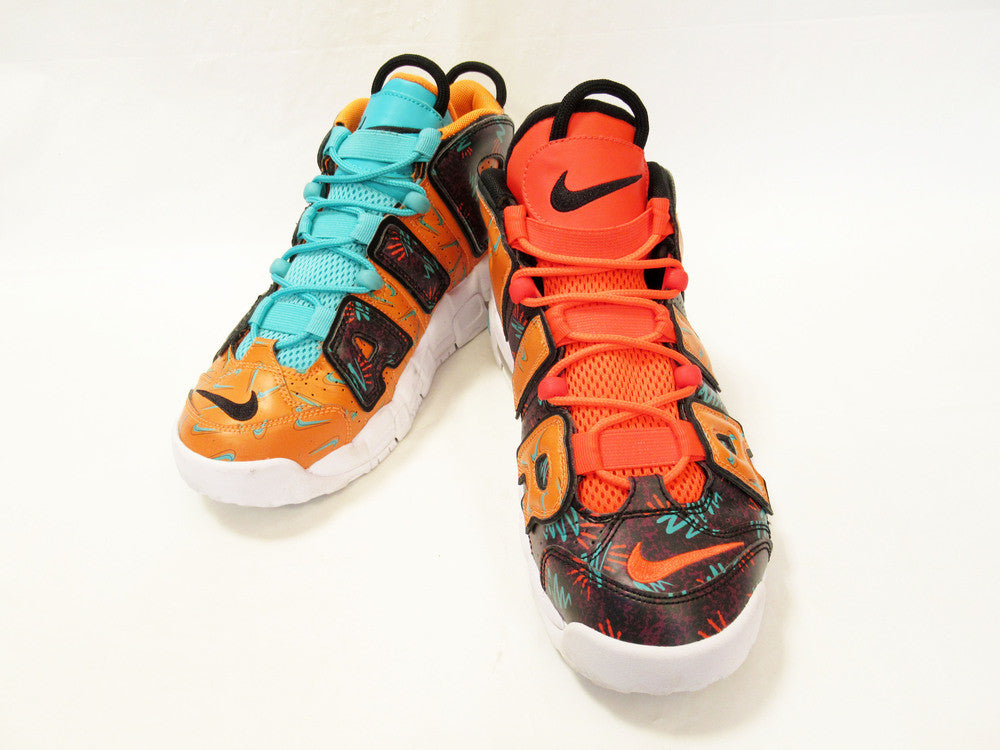 NIKE ナイキ AIR MORE UPTEMPO WHAT THE 90S GS AT3408-800 エアモアアップテンポ ミッドカッドスニーカー オレンジ US6Y/24cm