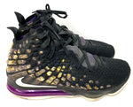 "ナイキ NIKE レブロン17 LeBron17 レイカーズ Lakers  BQ3177-004 メンズ靴 スニーカー ロゴ ブラック "201-shoes379