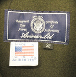 アビレックス AVIREX レザースイッチヤードコート  レザージャケット 上着 アウター USA製 牛革 茶 6101025 サイズ38 ジャケット 無地 ブラウン 101MT-1063