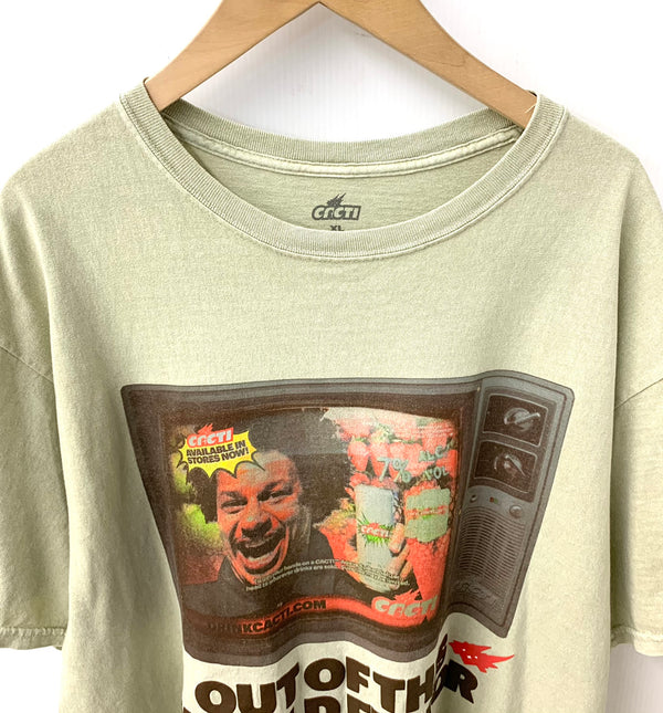 カクティ CACTI CACTUS JACK COMMERCIAL TEE Tシャツ プリント カーキ LLサイズ 201MT-1658