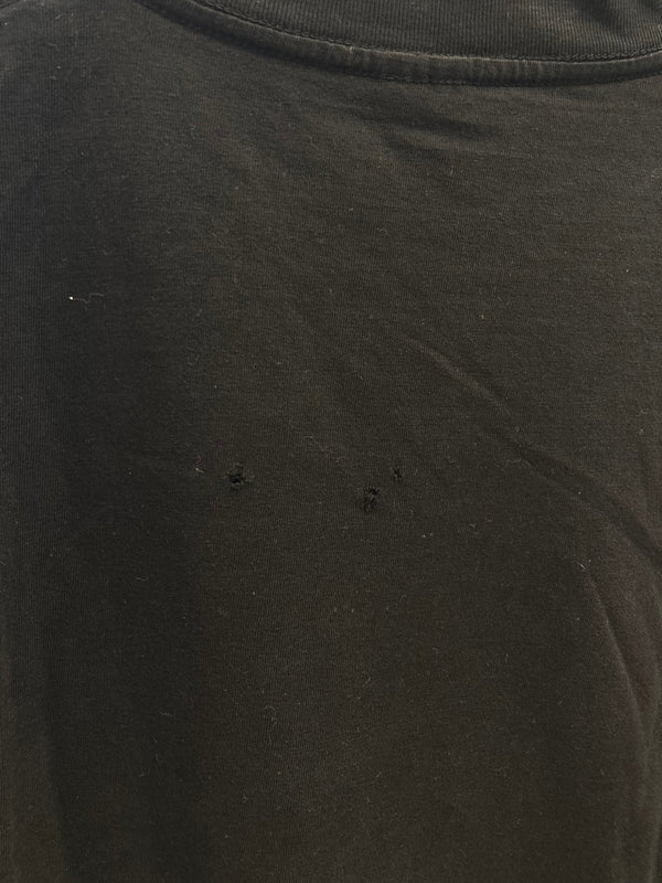 ナンバーナイン NUMBER (N)INE スカル プリントTシャツ カットソー タイム期 ダメージ加工 クラッシュ加工 黒 Tシャツ スカル ブラック 101MT-1694