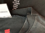 ヴェトモン VETEMENTS Oversized STAFF T-shirt Hanes STAFF ロゴTシャツ トップス 半袖 クルーネック プリント 黒 ブラック Tシャツ プリント ブラック Sサイズ 101MT-572