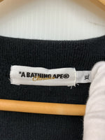 アベイシングエイプ A BATHING APE カーディガン ロゴ ブラック LLサイズ 201MT-281