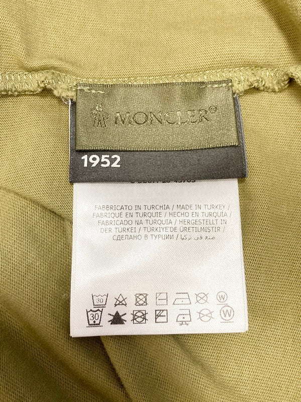 モンクレール MONCLER 1952 Logo T Shirt MAGLIA T-SHIRT 半袖 G10928C72910 829HP Tシャツ プリント カーキ Mサイズ 101MT-2085