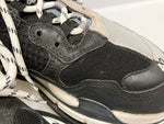 バレンシアガ BALENCIAGA TRIPLE S トリプルS バイカラー ダッドスニーカー 18AW 汚れ加工 シューズ ブラック系 黒 グレー系  533891 メンズ靴 スニーカー 27.5cm 101-shoes982