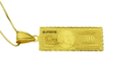 シュプリーム SUPREME 17AW 14K 100 Dollar Bill Gold Pendant 14金 100 ドル モチーフ ゴールド ペンダント ベックレス メンズジュエリー・アクセサリー ネックレス・ペンダント 無地 ゴールド 103goods-1