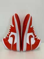 ナイキ NIKE ウィメンズ エア ジョーダン 1 ミッド WMNS AIR JORDAN 1 MID WHITE/HABANERO RED-WHITE BQ6472-116 メンズ靴 スニーカー ロゴ レッド 201-shoes163