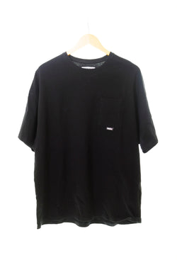 ピザニスタ  PIZZANISTA バッグ ロゴ プリント 半袖Tシャツ 黒 Tシャツ ロゴ ブラック LLサイズ 103MT-161