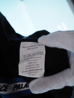 パレス PALACE VERTICAL WEAVE T-SHIRT バーティカル ウェーブ Tシャツ 半袖 半袖カットソー ロゴライン 黒 RN150137 Tシャツ ロゴ ブラック Lサイズ 101MT-434