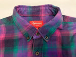 シュプリーム SUPREME Tartan Flannel Shirt チェックシャツ ネルシャツ パープル系 紫 ピンク系 長袖  長袖シャツ チェック マルチカラー Mサイズ 101MT-1750