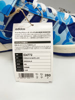 アディダス adidas A BATHING APE × adidas Forum 84 BAPE Low 30th Anniversary Blue Camo ア ベイシング エイプ × アディダス フォーラム84 ベイプ ロー 30th アニバーサリー ブルー カモ ID4772 メンズ靴 スニーカー ブルー 28cm 101-shoes1228