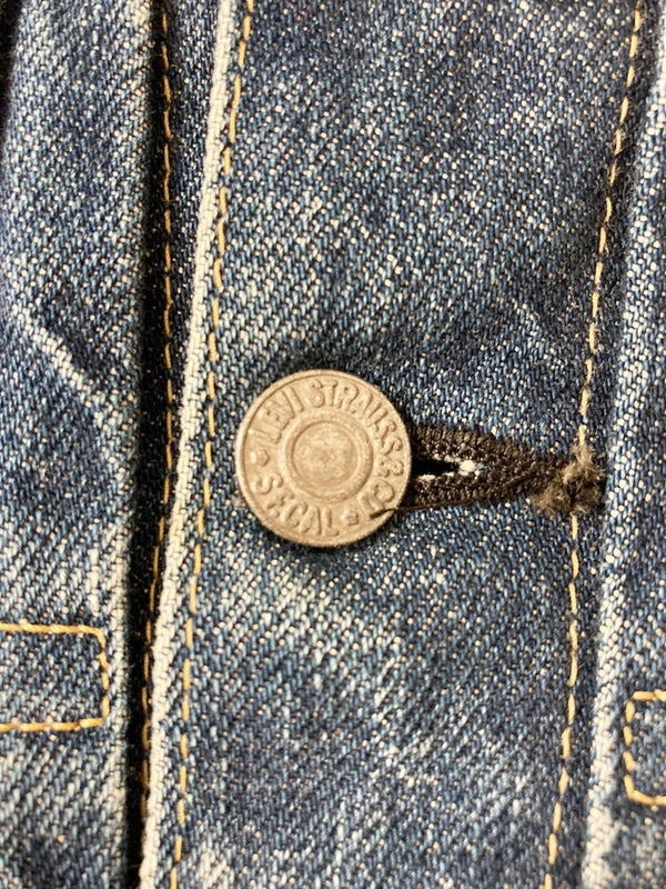 リーバイス Levi's LEVI'S 93年製 赤耳 ビッグE デニム ジャケット DENIM JACKET J02 JT071 11 93 ブルー系 青 ネイビー系 日本製 Made in JAPAN 71507 XX サイズ36 ジャケット 無地 ブルー 101MT-1199