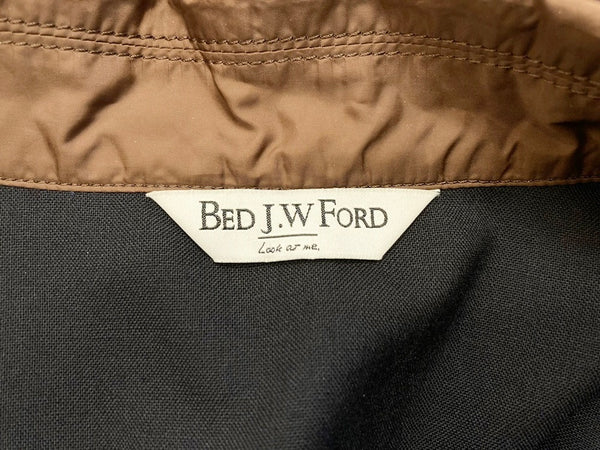 ベッドフォード BED j.w. FORD ステンカラーコート ロングジャケット ブラウン系 マルチカラー系 Made in JAPAN 日本製  サイズ1 ジャケット マルチカラー 101MT-1361