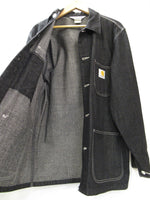 Carhartt カーハート カバーオール デニム ジャケット ブラック サイズL メンズ 00108-072 (TP-653)