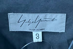 ヨウジヤマモト Yohji Yamamoto POUR HOMMEバンドカラー ロング丈 HJ-B01-015 シャツ 無地 ブラック 3サイズ 201MT-1950