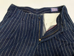 ブルーブルー BLUE BLUE ストライプ デニム パンツ Made in JAPAN 日本製 ネイビー系 紺 700076-291 PA1578 スーツ・セットアップ ストライプ ネイビー Sサイズ 101MB-353
