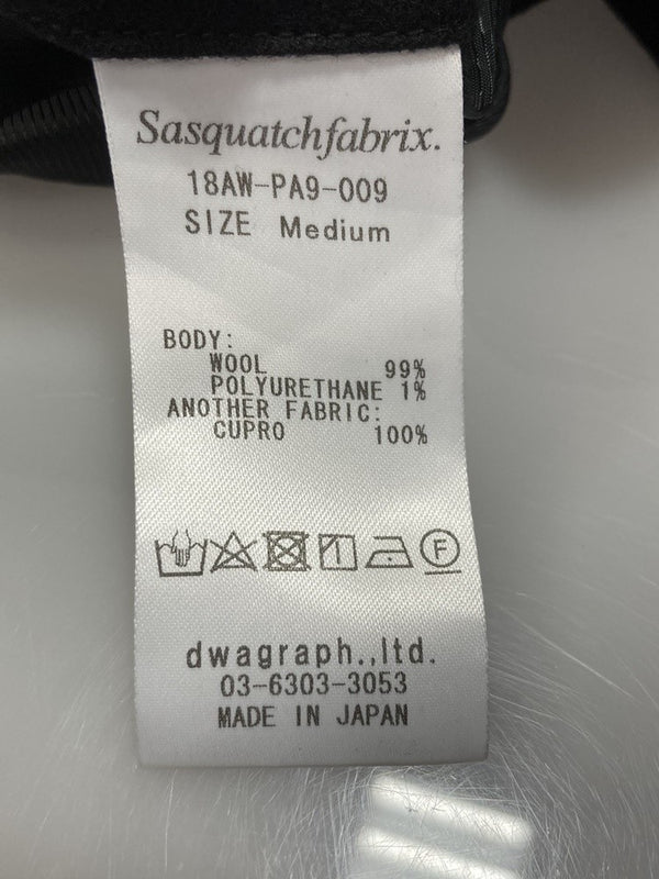 サスクワァッチファブリックス Sasquatchfabrix HAKAMA RAP PANTS 袴ラップパンツ ボトム made in JAPAN 日本製 黒 18AW-PA9-009 ボトムスその他 無地 ブラック Mサイズ 101MB-45