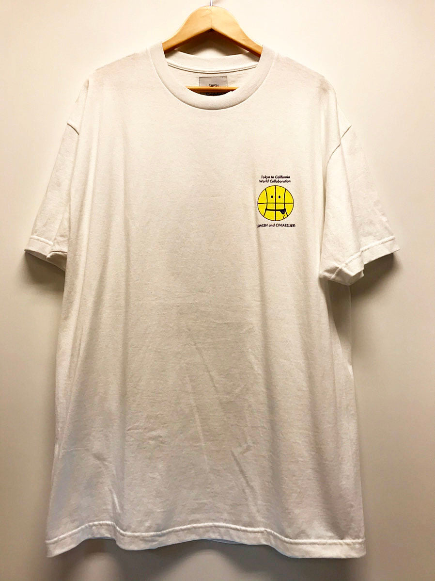 Civiatelier シヴィアトリエ SWISH 胸ロゴ バックプリント Tシャツ