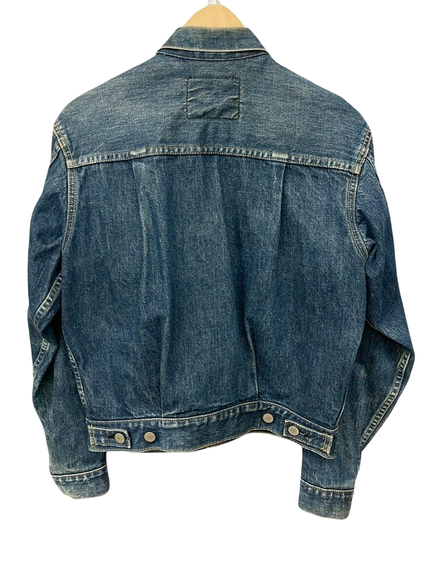 リーバイス Levi's LEVI'S 93年製 赤耳 ビッグE デニム ジャケット DENIM JACKET J02 JT071 11 93 ブルー系 青 ネイビー系 日本製 Made in JAPAN 71507 XX サイズ36 ジャケット 無地 ブルー 101MT-1199