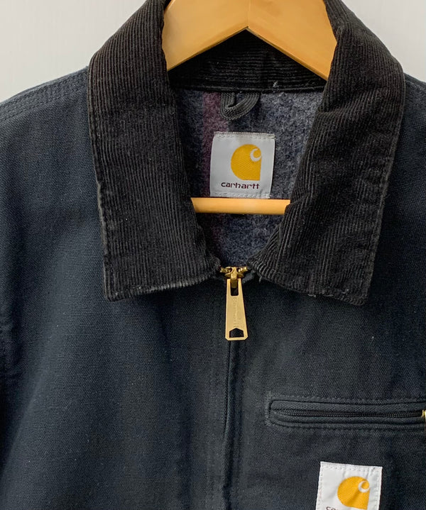 カーハート Carhartt デトロイトジャケット ジップアップ ダック生地 ジャケット ロゴ ブラック Sサイズ 201MT-1505