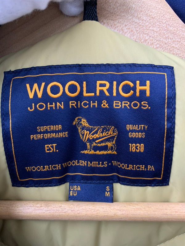 ウールリッチ WOOLRICH ダウンコート ジップアップ フーディー ジャケット 無地 ネイビー Mサイズ 201MT-987
