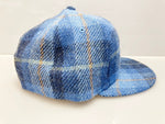 ステューシー STUSSY STUSSY × Harris Tweed × NEW ERA ハリスツイード ニューエラ フィッテッドキャップ チェック 刺繍ロゴ ブルー系 青 帽子 メンズ帽子 キャップ チェック ブルー 101hat-51