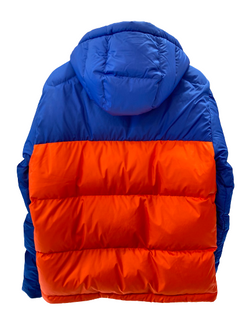 ラルフローレン RalphLauren POLO RALPH LOUREN ポロラルフローレン ワンポイント ポニーロゴ スモールポニー ボア フード ダウン ジップ アウター ブルー 青 オレンジ ジャケット 刺繍 ブルー Sサイズ 101MT-335