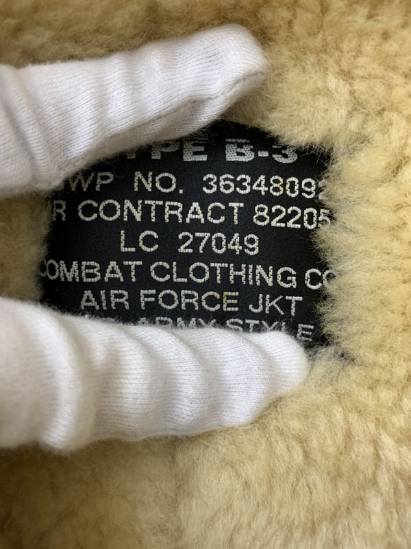 コンバットクロージング COMBAT CLOTHING B-3 ムートンジャケット コート ボア  ジャケット 無地 ブラウン Lサイズ 201MT-547