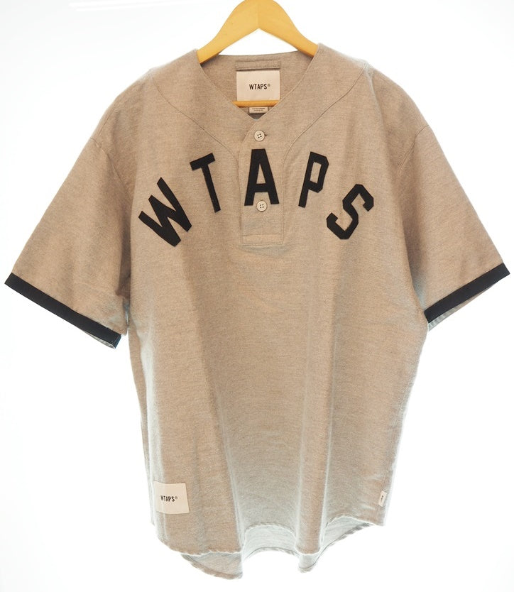 WTAPS LEAGUE ベースボールシャツ　Lサイズ　グレー　ダブルタップス