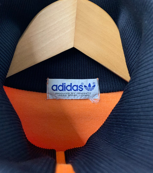 アディダス adidas 80sヴィンテージ デサント 2号 ADS-4F ジャージ ロゴ オレンジ 2サイズ 201MT-1968