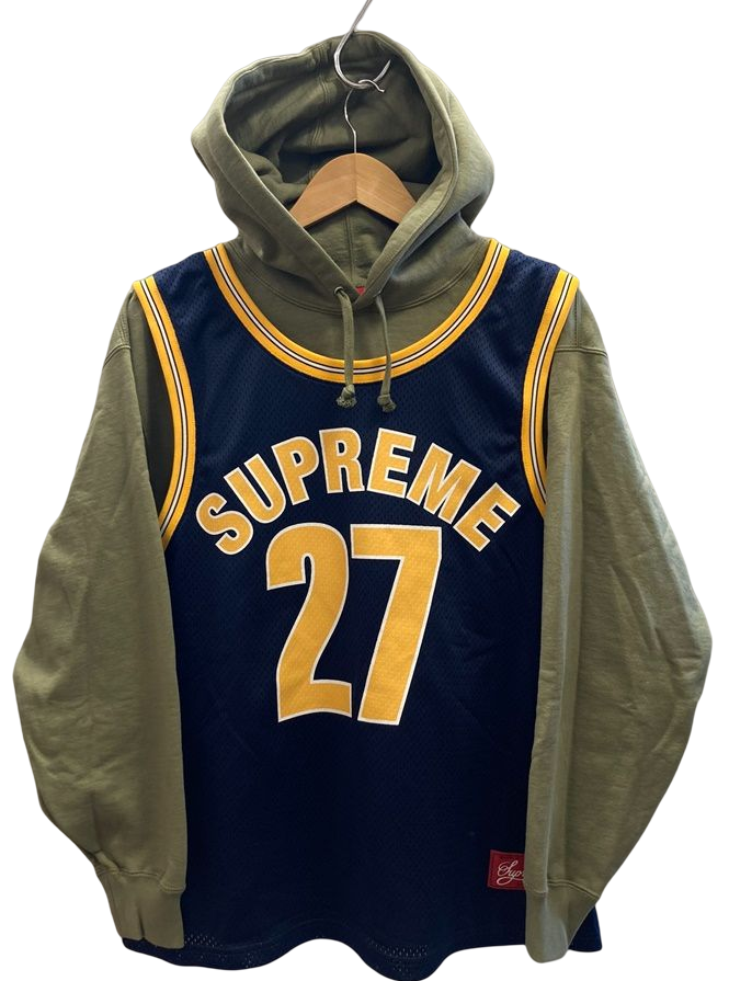 シュプリーム SUPREME 21SS Basketball Jersey Hooded Sweatshirt