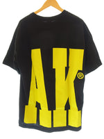 IRAK アイラック NY Tall Tee ニューヨーク トール Tシャツ ブラック 黒 プリント イエロー ビックプリント トップス 半袖 メンズ サイズXL (TP-889)