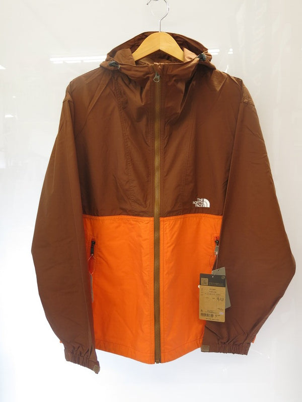 ノースフェイス THE NORTH FACE COMPACT JACKET コンパクトジャケット ウインドブレーカー マウンテンパーカー アウター 茶 オレンジ ブラウン FN フレームオレンジ タートルブラウン NP71830 ジャケット ロゴ ブラウン Lサイズ 101MT-165