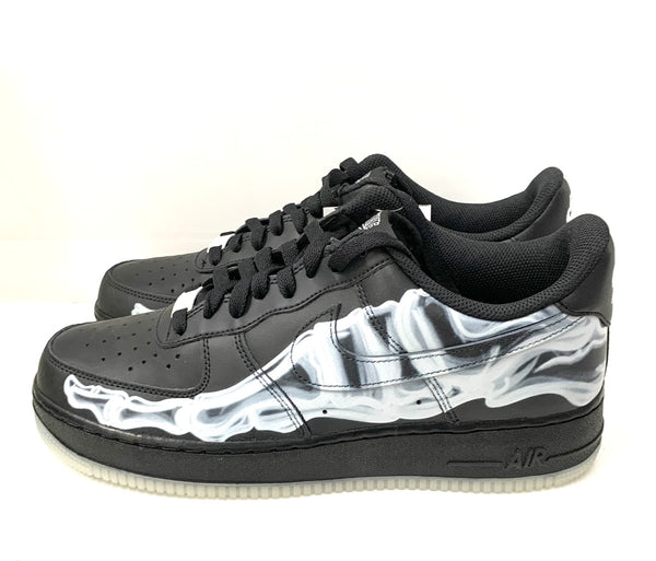 ナイキ NIKE エアフォース1 AIR FORCE 1 07 SKELETON QS BQ7541-001 メンズ靴 スニーカー ロゴ ブラック 28cm 201-shoes504