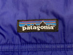 パタゴニア PATAGONIA ダウンジャケット アウター ブルー系 ネイビー系 ロゴ  ジャケット ワンポイント ブルー Mサイズ 101MT-1721