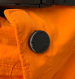 マルシェノア M+RC NOIR 撥水ジップ サイドスリット タクティカルパンツ カーゴパンツ ロゴ オレンジ 201MB-392