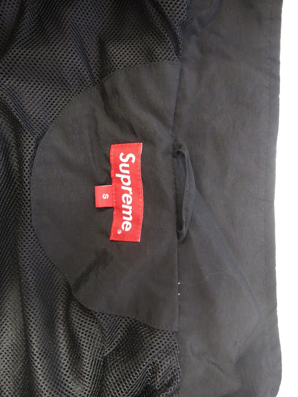 シュプリーム SUPREME SUPREME 18SS Classic Logo Taping Track Jacket ナイロン ラインロゴ 黒 袋付き ジャケット ロゴ ブラック Sサイズ 101MT-149
